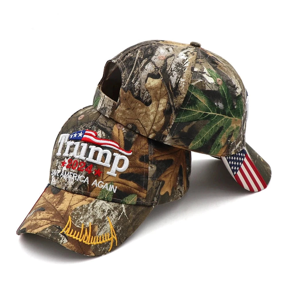 New Trump 2024 Cap USA Flag Baseball Caps Save America Again Snapback President Hat 3D Embroidery