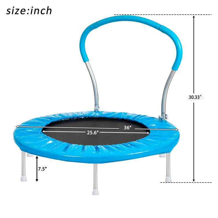 36" TRAMPOLINE WITH HANDLE(BL)-METAL