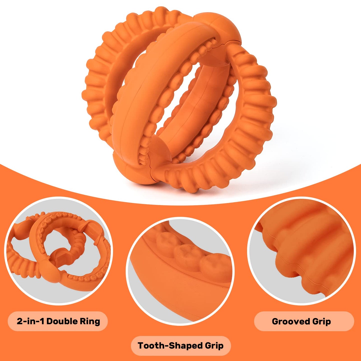 Interactive Dog Toys Natural Rubber Dog Chew Toys Suitable for Large Dogs for Teeth Cleaning Toy