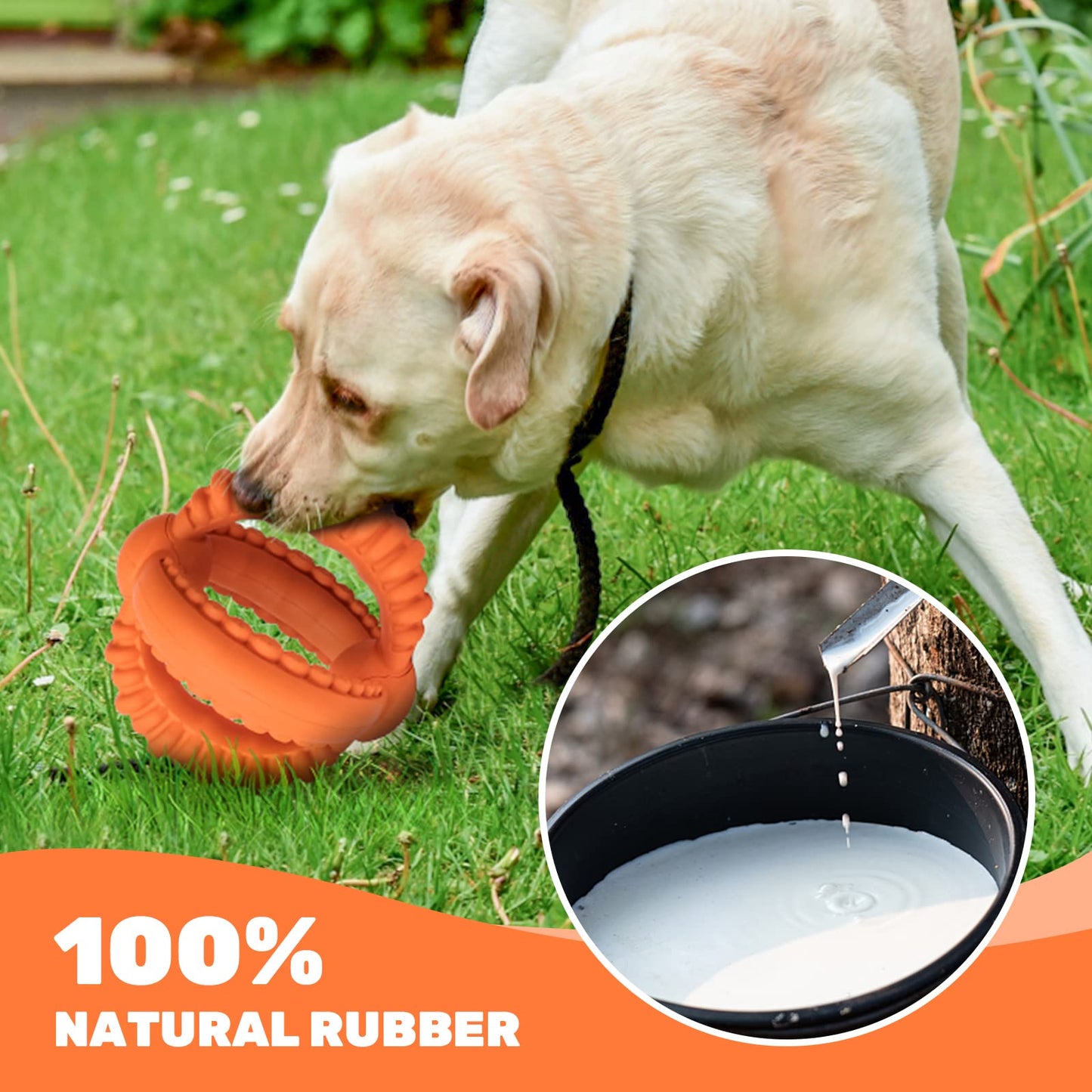 Interactive Dog Toys Natural Rubber Dog Chew Toys Suitable for Large Dogs for Teeth Cleaning Toy