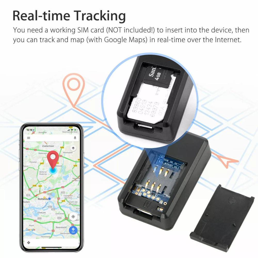 2PCS Magnetic GF07 Mini GPS Real Time Car Locator Tracker GSM/GPRS Tracking Device