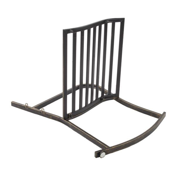 Flat Tube Single Rocking Chair Bronze Color