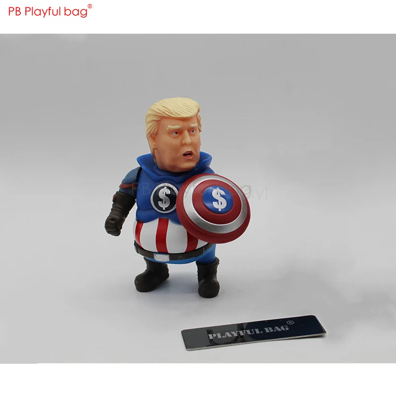 10CM Movable Trump cosplay PVC action figure Novelty action figure Super Hero