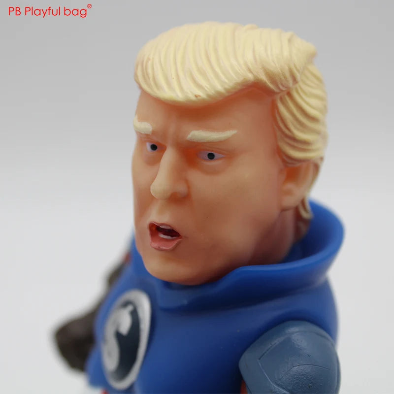 10CM Movable Trump cosplay PVC action figure Novelty action figure Super Hero