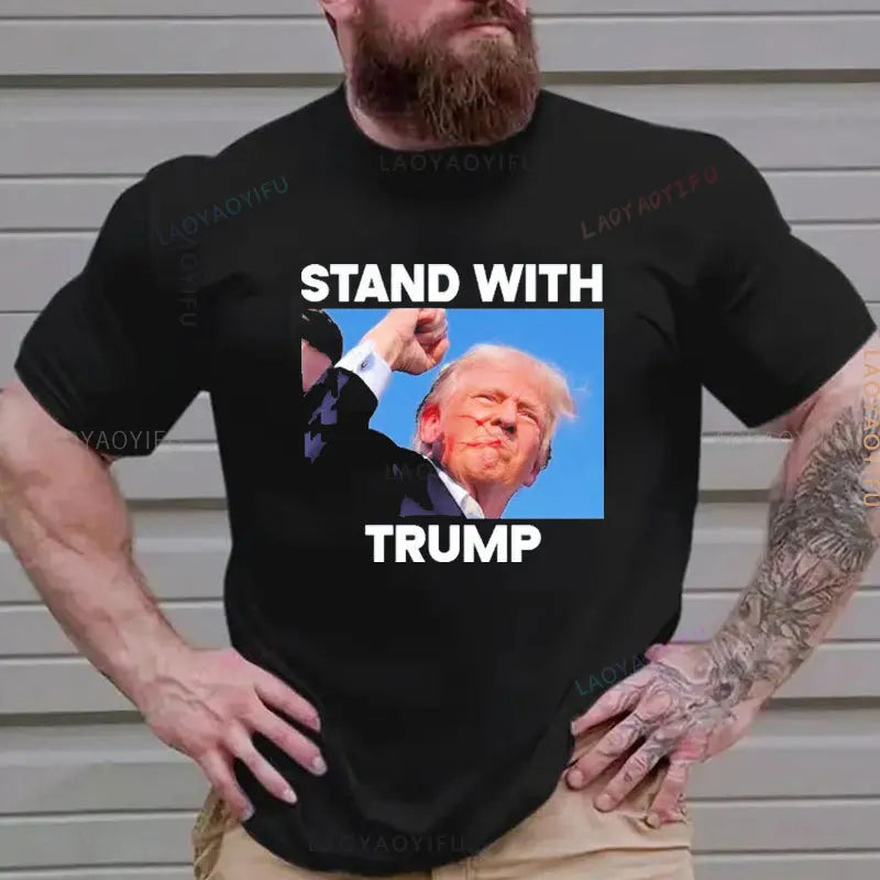 Trump Pray for Peace Tshirt FightTank T-shirt Donald Trump Fight 2024 Tee Donald Trump ShotFight 100% Cotton Shirt