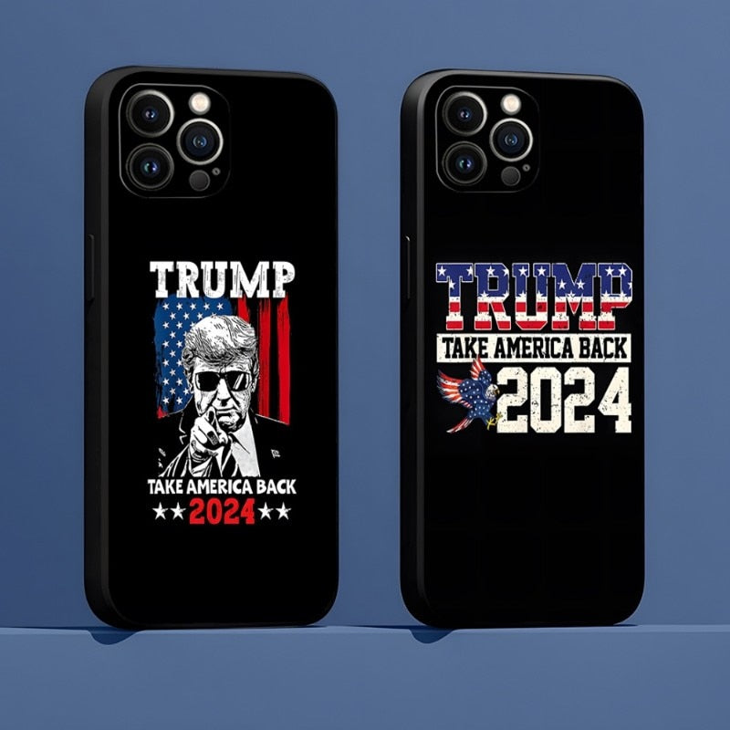Trump 2024 Phone Case Funda For Apple Iphone 14 Pro Max 12 13 Mini 11 Xr X Xs Soft Shockproof Back Cover