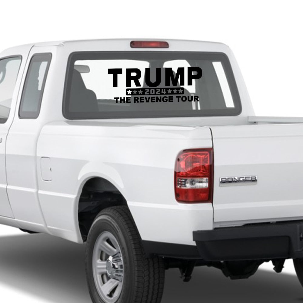 Decal Motor Vinyl Decoration AutoCar Trump 2024 THE REVENGE TOUR Stickers USA Pickup Truck Window Door Side Decor 27inch