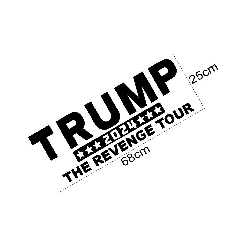 Decal Motor Vinyl Decoration AutoCar Trump 2024 THE REVENGE TOUR Stickers USA Pickup Truck Window Door Side Decor 27inch