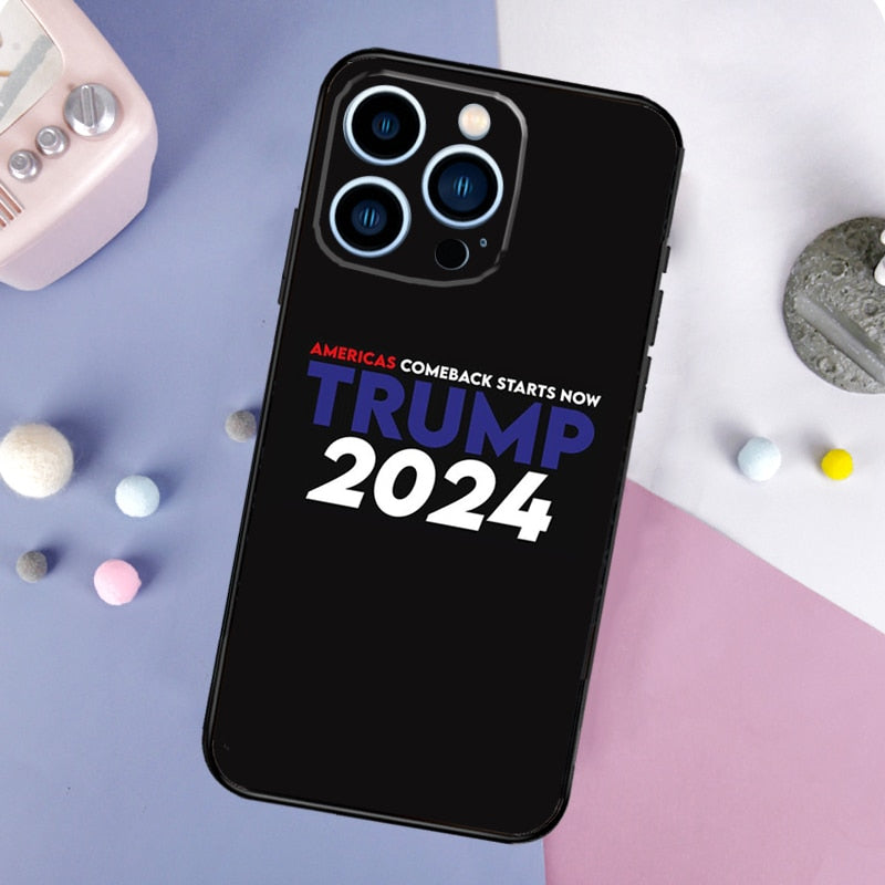 Trump 2024 Case For iPhone 14 Pro 11 12 13 Pro Max XS X XR Soft Cover