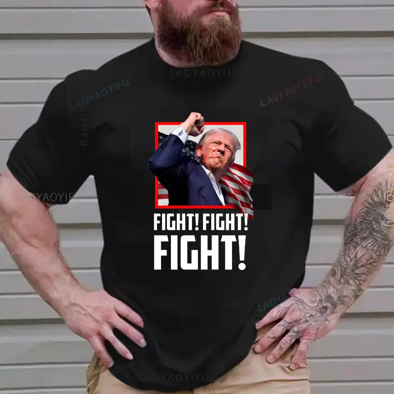 Trump Pray for Peace Tshirt FightTank T-shirt Donald Trump Fight 2024 Tee Donald Trump ShotFight 100% Cotton Shirt