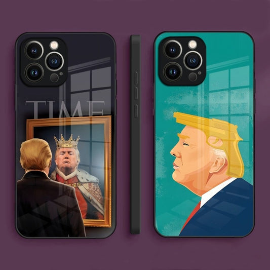 Donald Trump Phone Case For Iphone 14 Pro Max 13 12 11 X Xr Xs Tempered Glass