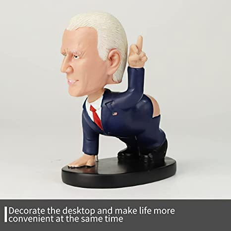 Biden Bobble Head Pen Holder Memo Clip Desktop Ornament Novelty Gag Gift for Trump Fans