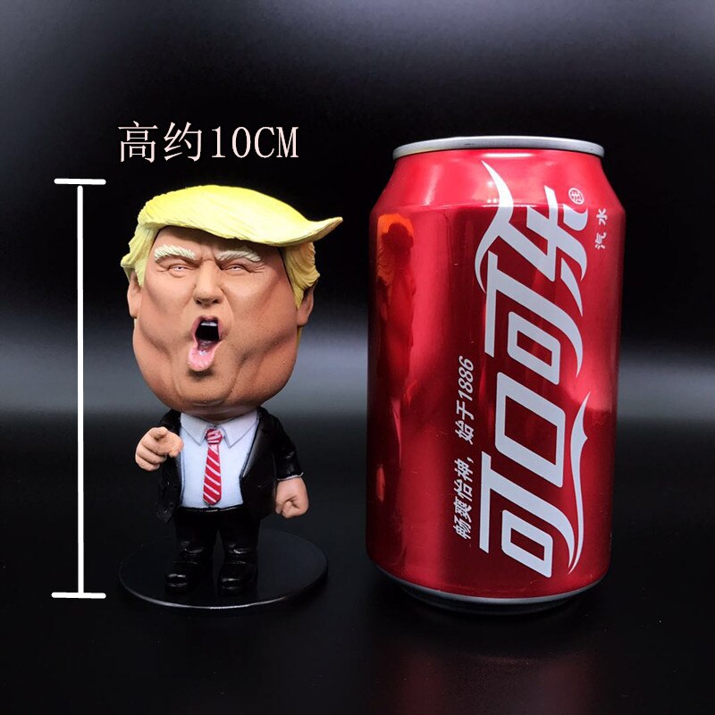 Donald Trump Figure US President Doll Russia Putin Japan Abe Shinzo Vinyl Figure Model Novelty Gag Gift