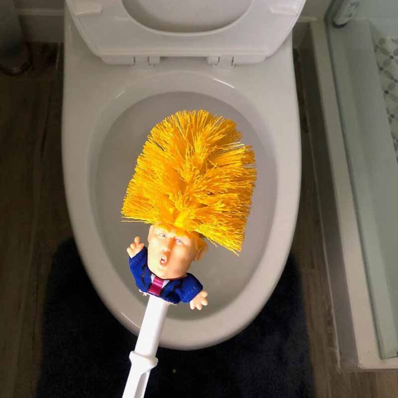 Brosse de toilette Donald Trump Le cadeau de bâillon de la nouveauté présidentielle