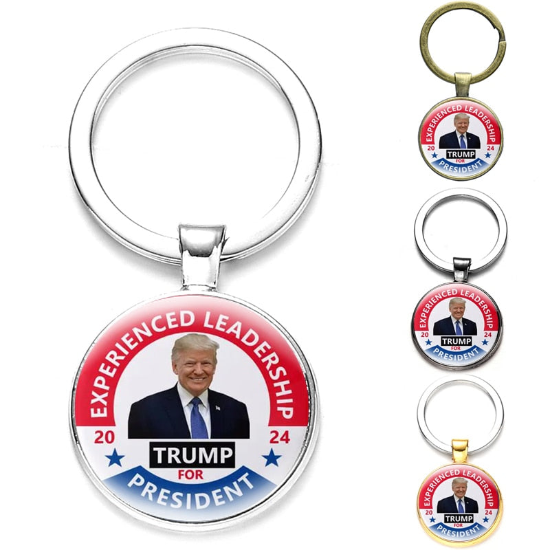 New Trump 2024 Save America Again Keychain Jewelry Decorations Gift