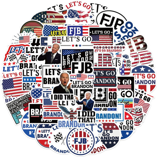 Joe Biden America President Stickers I Did That Let's Go Brandon 10/30/50pcs