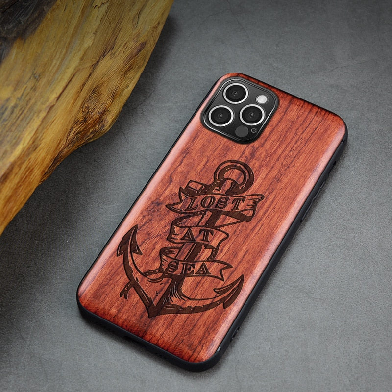 Anchor for iPhone, in Rosewood