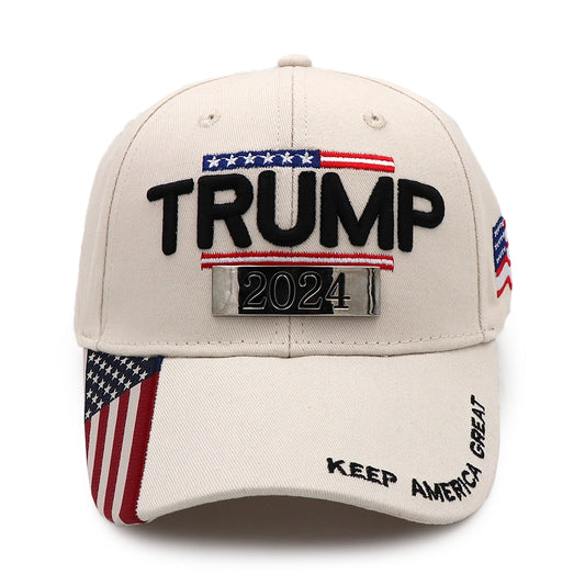 Donald Trump 2024 Kappe, Camouflage, USA-Flagge, Baseballkappen, Keep America Great, Snapback-Präsidentenhut, 3D-Stickerei