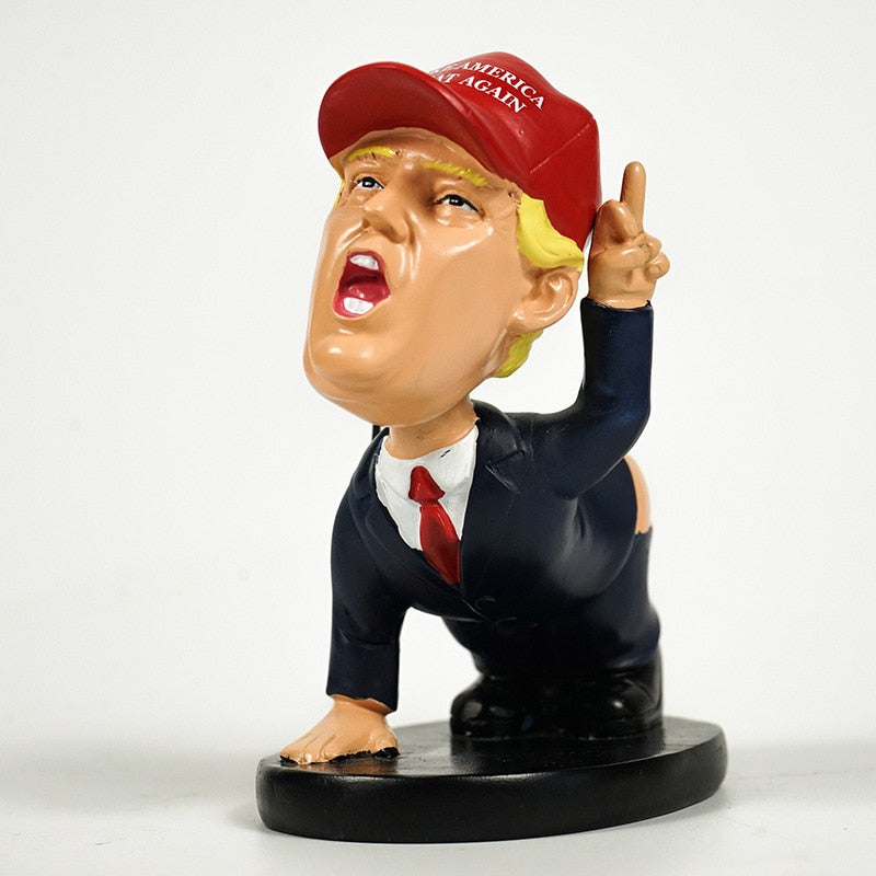 Trump Bobble Head Pen Holder Memo Clip Desktop Ornament Novelty Gag Gift