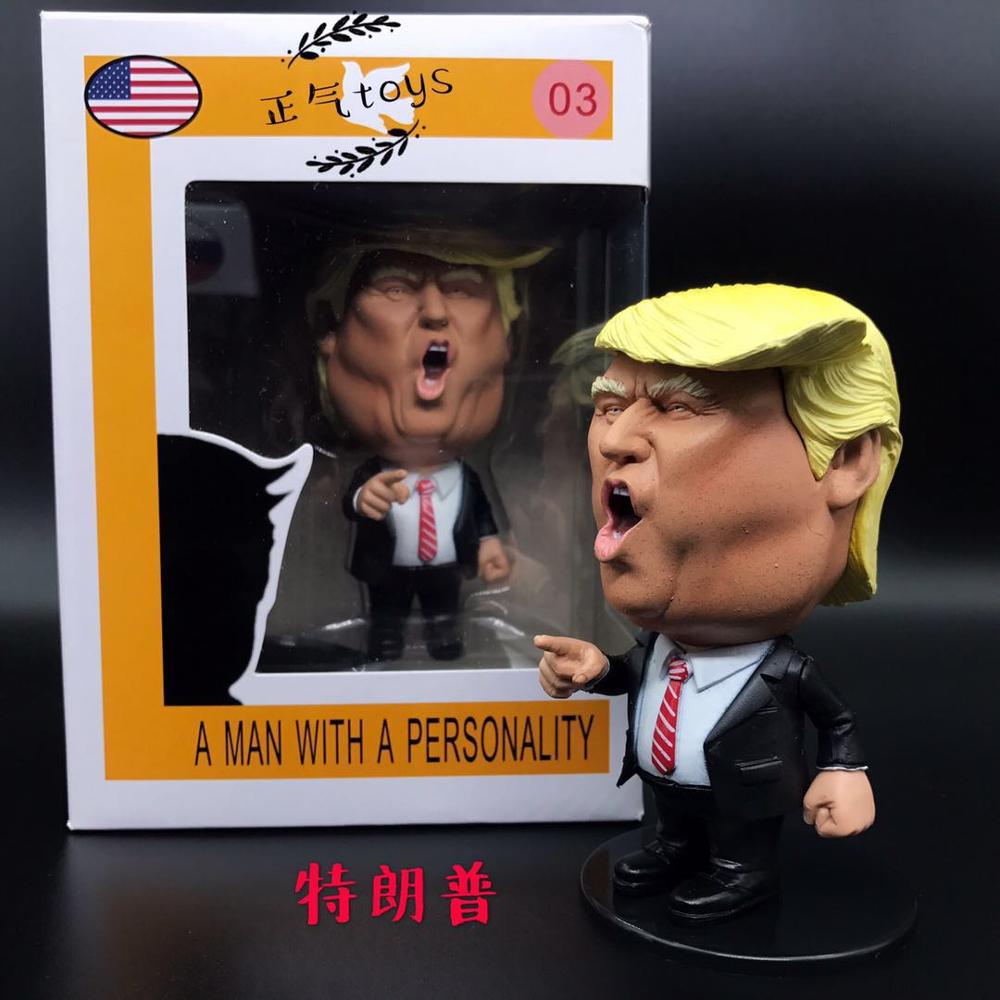 Donald Trump Figur US-Präsident Puppe Russland Putin Japan Abe Shinzo Vinyl Figur Modell Neuheit Gag Geschenk