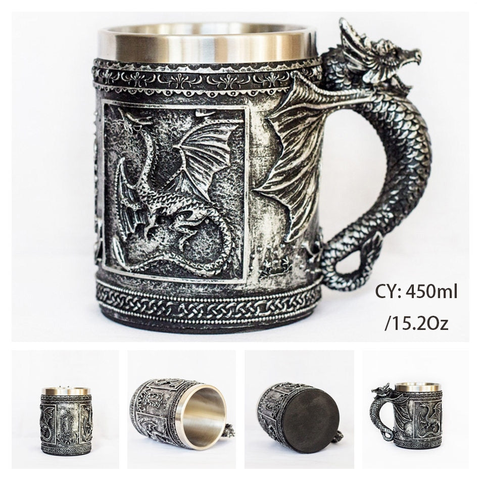 Gotische Skulptur-Tasse für Kaffee/Bier/Wohndekoration