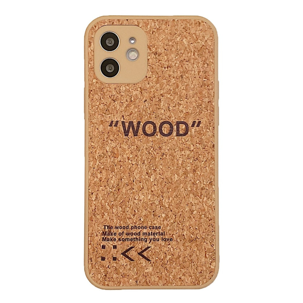 Cork Wood Breathable Shockproof Case For iPhone 13 12 11 Pro Max 13 12 Mini XS Max XR X 7 8 Plus, with Lens Protection