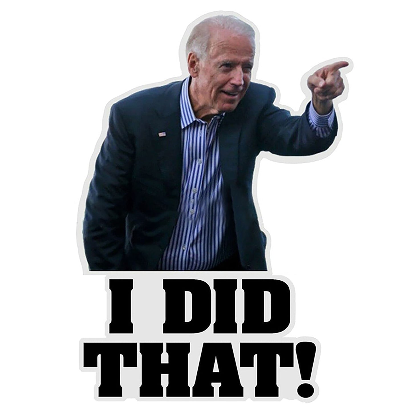 100 Stück „I Did That“-Autoaufkleber, wasserfest, Joe Biden, lustige Aufkleber, reflektierende Aufkleber