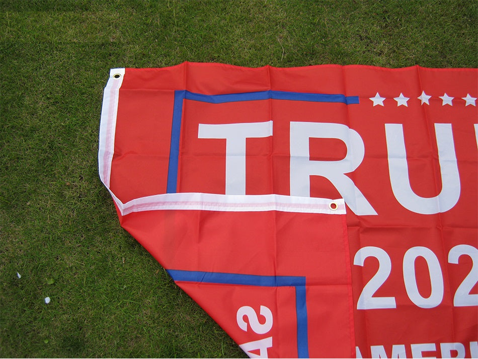 Drapeau Trump 2024 bannière imprimée double face Donald Trump pour le président USA 3x5 pieds avec œillets