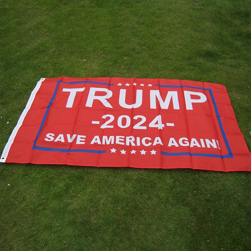Trump 2024 Flag Double-side Printed banner Donald Trump For President USA 3x5 Foot with Grommets